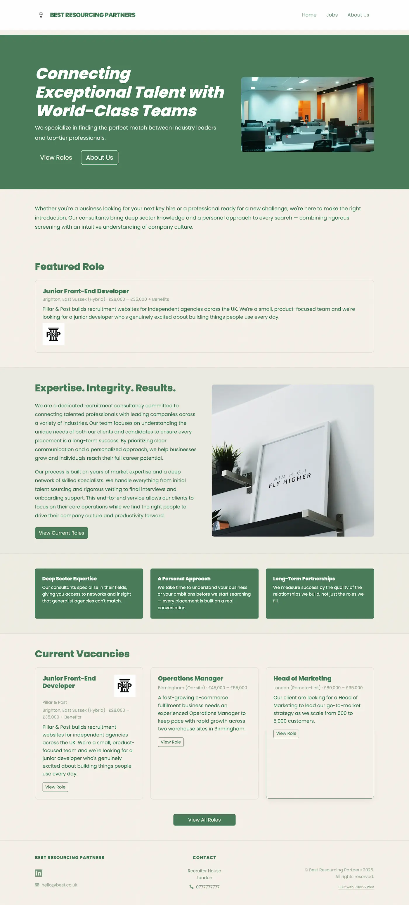 The Drift homepage preview